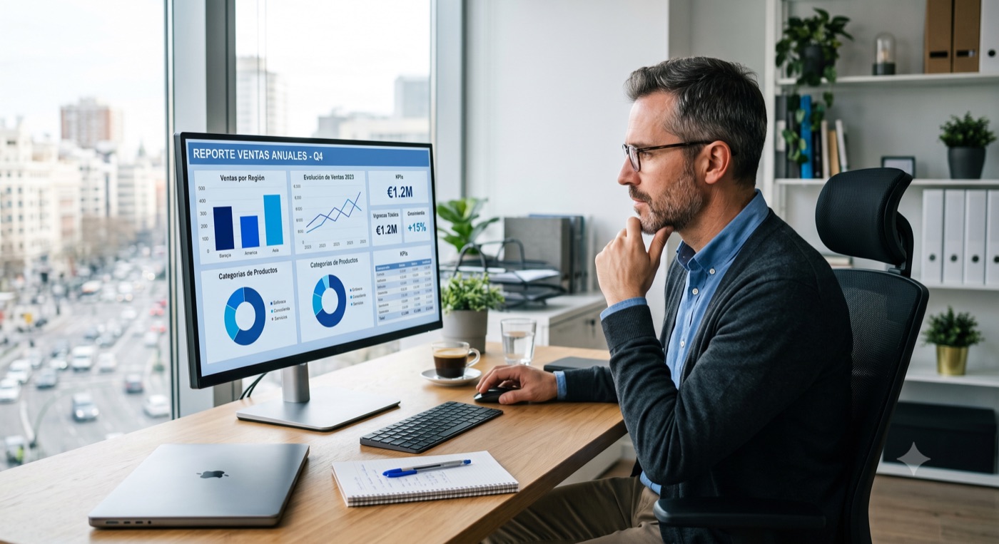 Seller revisando el panel de ventas y pedidos de SellerKing